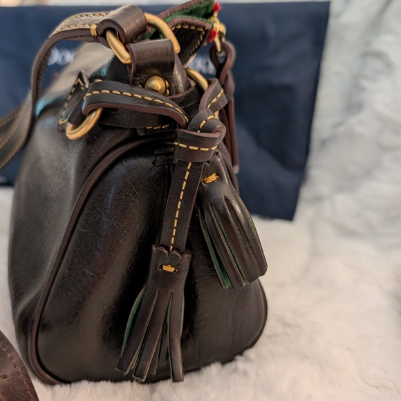 Dooney & Bourke Black Crossbody Bag with Red Accents - Picture 4 of 13